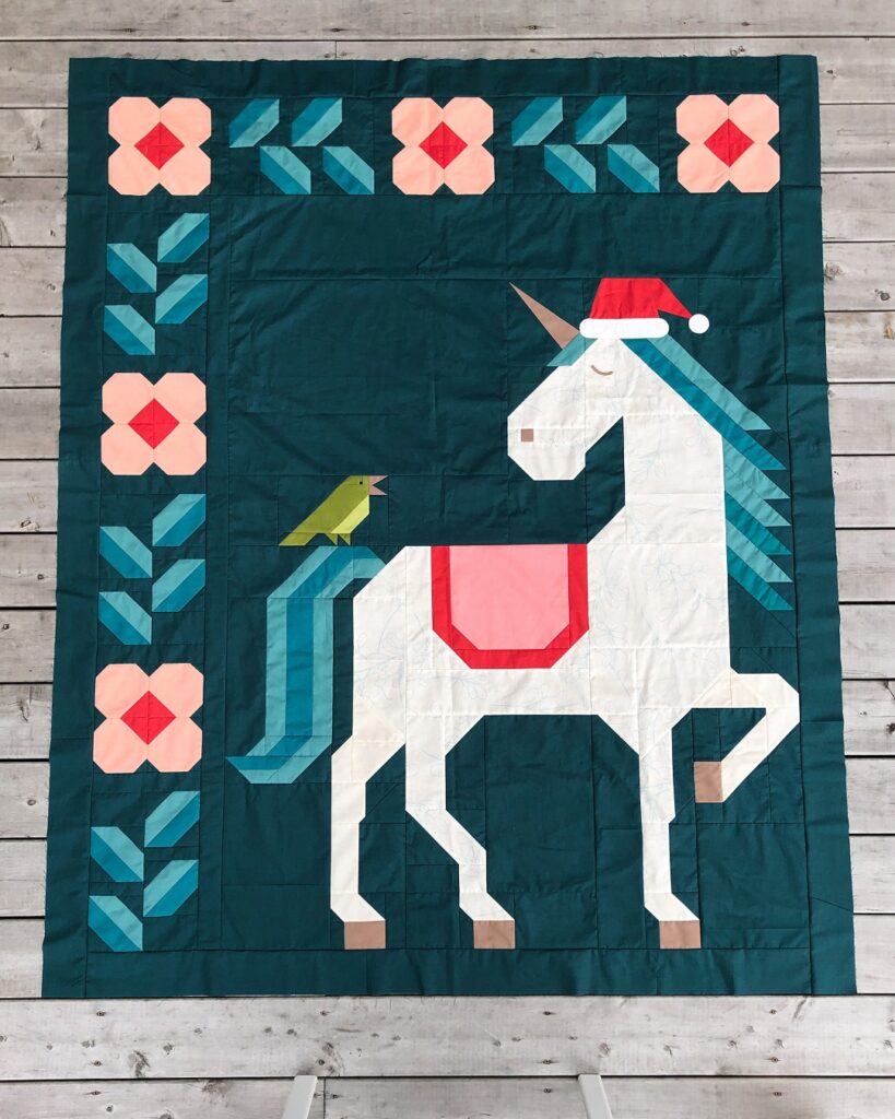 apples and beavers unicorn pattern
